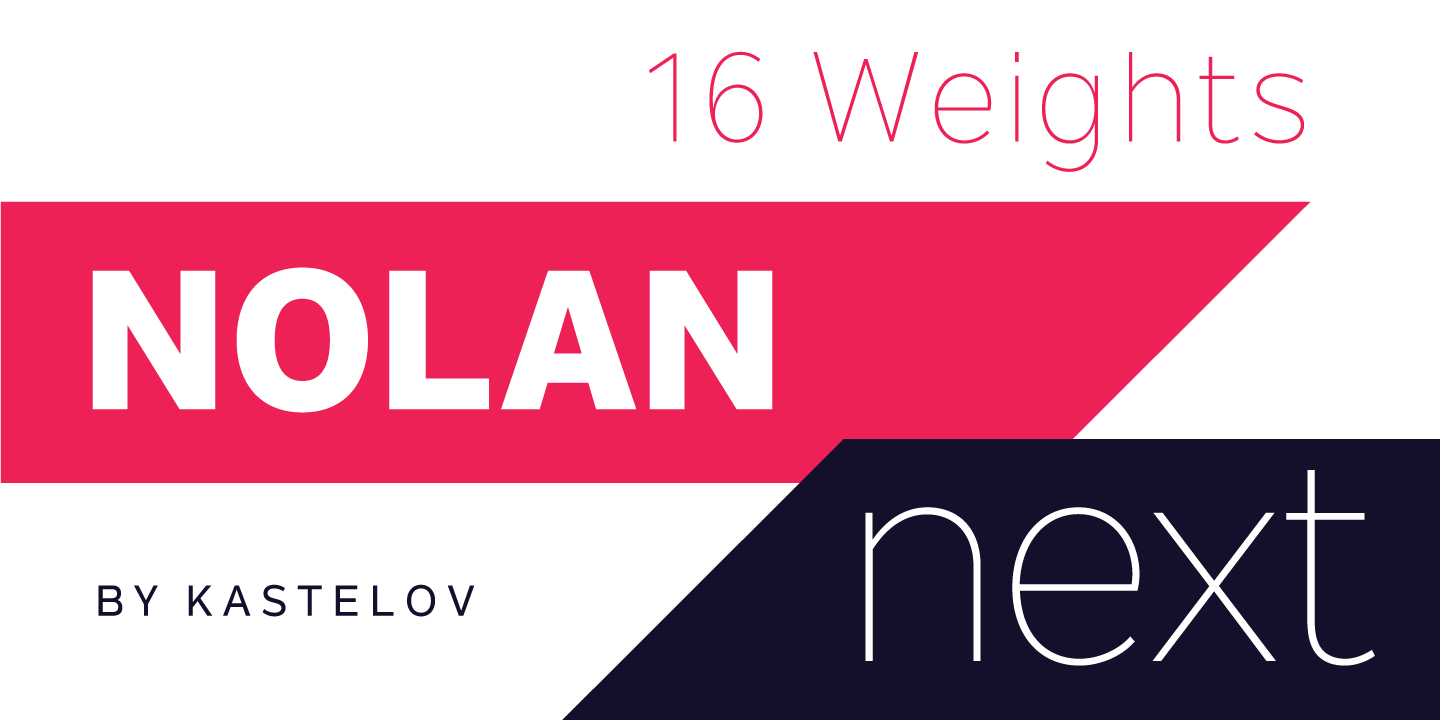 Schriftart Nolan Next